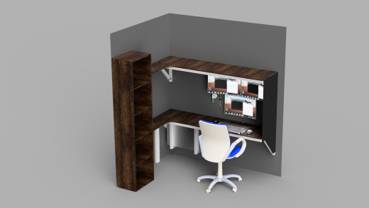 转角工作站办公桌缩略图